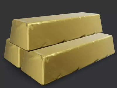 Gold Bars Bullion 3D model