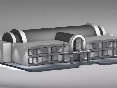 STASIUN JAKARTA KOTA 3D model