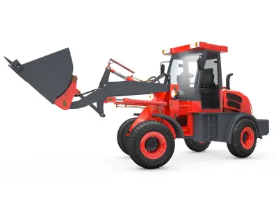 Wheel Loader  Animated 3D model