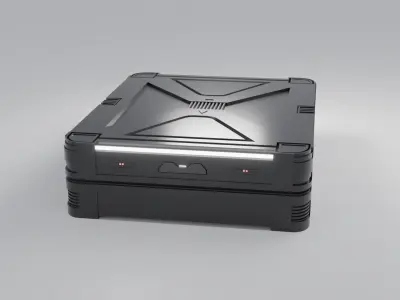 Sci-Fi Crate 6 Low-poly 3D model