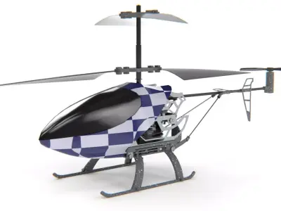  Remote controlled helicopter 3D model