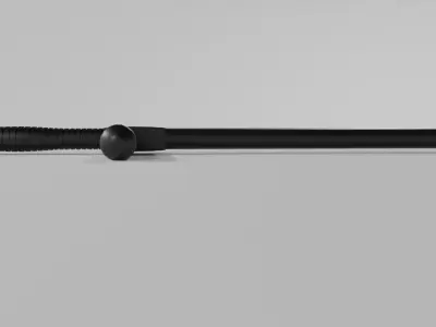 LowPoly Police Baton GameReady Weapon Asset Low-poly 3D model