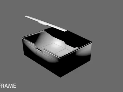 Cardboard Box - Folding 3D model