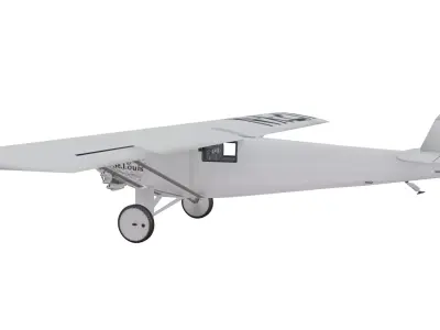 Ryan NYP Spirit of St Louis Low-poly 3D model
