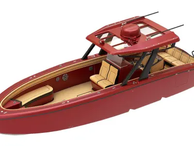 Motorboat  3D model by IgYerm