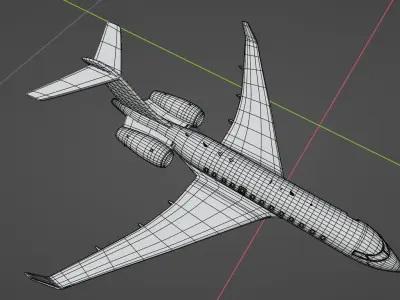 PRIVATE JET 3D model by bongkarn