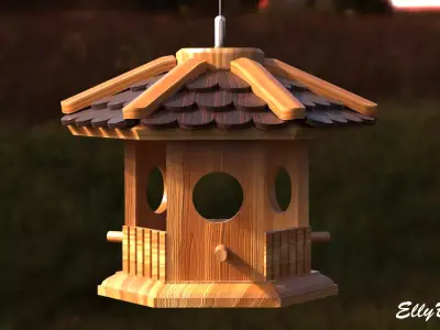 Bird Feeder 3D model buy