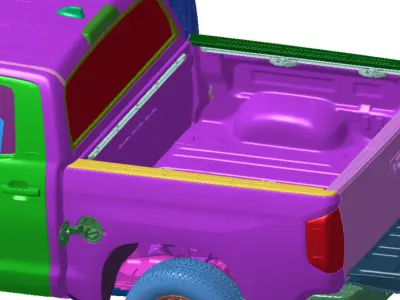Toyota Tundra 4X4 Limited Crewmax 2021 Vehicle 3d scan model 3D model