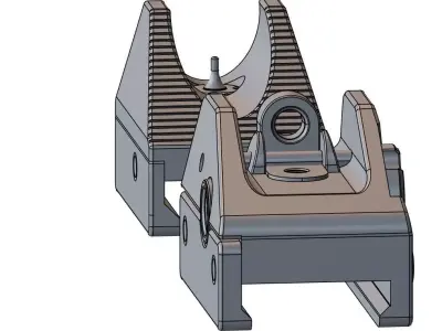 OEM CZ Scorpion EVO 3 Iron Sights - CAD Model 3D model