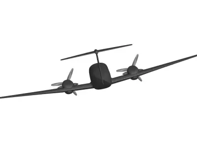 Beechcraft King Air B-200  3D model