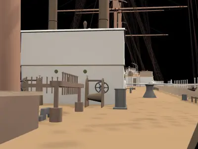 A professional ship 3D model