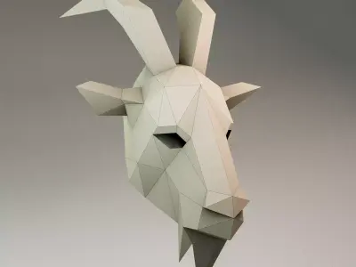 Goat mask 3D model