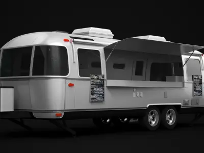 Airstream Food Truck 3D model purchase