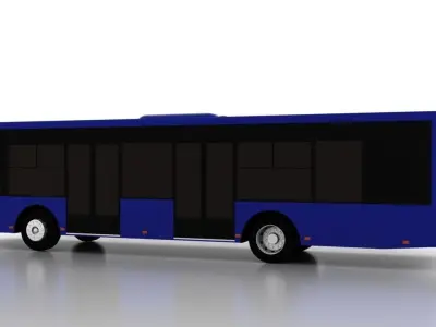 Bus Bogdan A70190 Low Low-poly 3D model