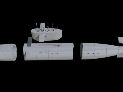 Submarine 3D model 3D print model