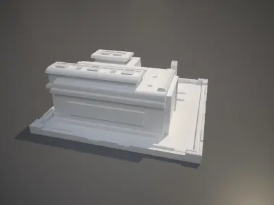 Miniature Tank Factory Building 3D print model purchase