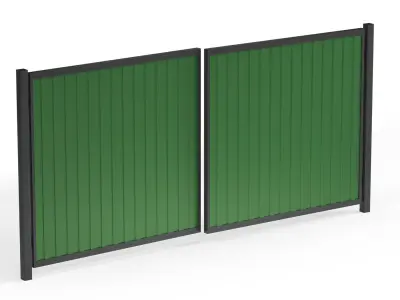 Metal gates 3D model
