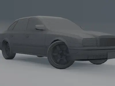 Nissan President G50 JS Free low-poly 3D model
