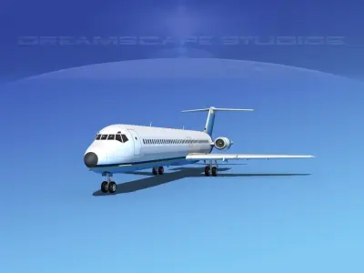Douglas DC-9-50 Executive 3 3D model