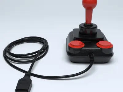 Retro Joystick Competition Pro 5000 3D model