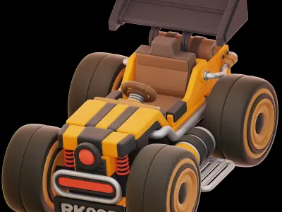 Vehicle Toys 3D Illustration 3D model