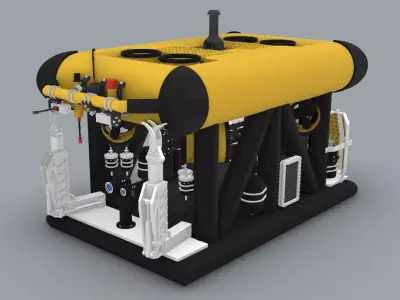 Merlin ROV WR200 Low-poly 3D model
