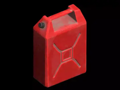 Plastic gas canister v4 3D model
