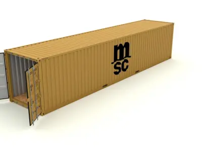 Shipping Container MSC 3D model purchase