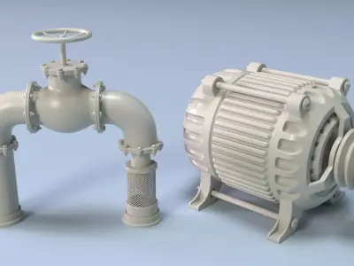 Industrial Units Collection 4 - 29 pieces 3D model