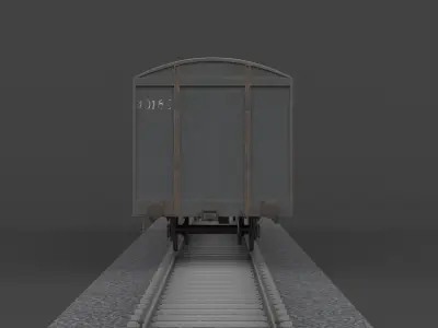 Boxcar 3D model