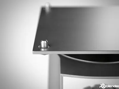 Roulette for industrial table  3D model