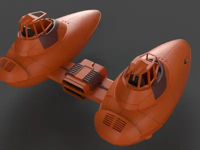 Twin Pod Cloudcar 3D model