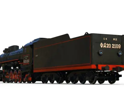Steam locomotive FD class  3D model