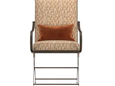 HB 5 Lattes ANTIQUE FAUTEUIL LOUNGE chair 3D model