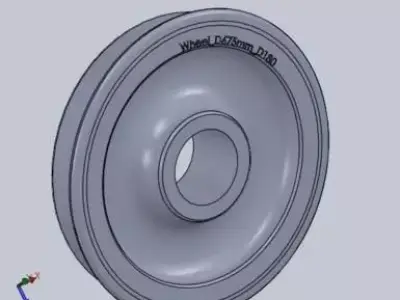 Wheel D675mm D180x Free 3D model