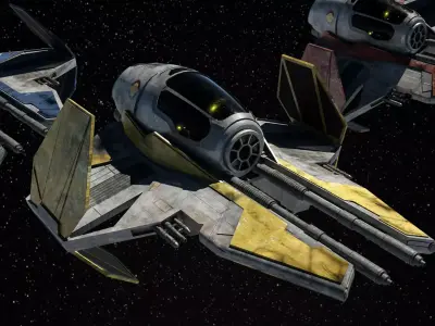 Jedi Starfighter ETA-2 3D model