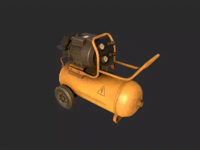 Compressor Low-poly 3D model purchase
