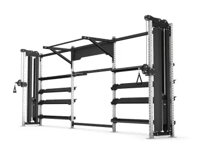 Gym Equipment Set of 9 3D model