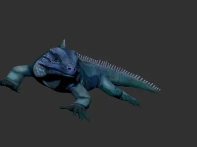 iguana 3D model purchase