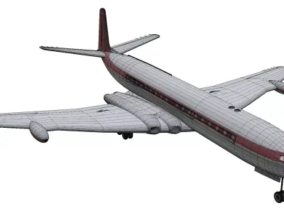 de Havilland DH106 Comet 4 Low-poly 3D model