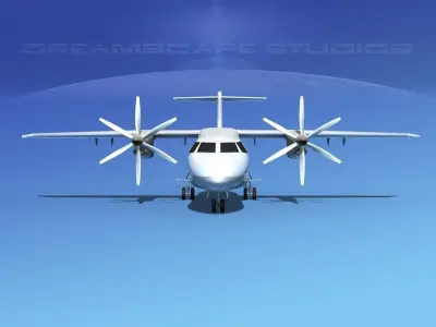 Dornier Do-328-130 Unmarked 2 3D model