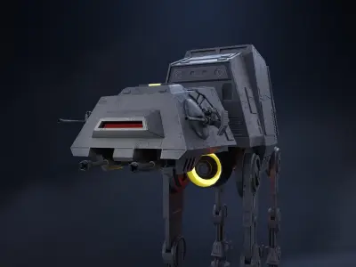 AT-AT The Galactic Armored Transport  game-ready Low-poly 3D model
