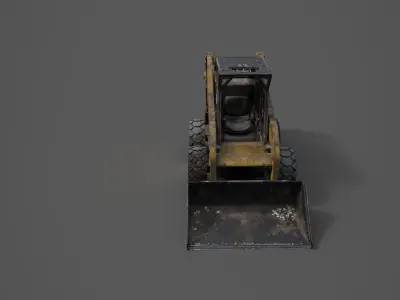 Skid Steer Loader Low-poly 3D model purchase