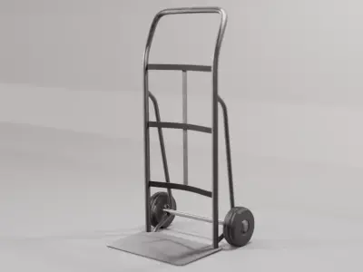 Hand Truck Low-poly 3D model order
