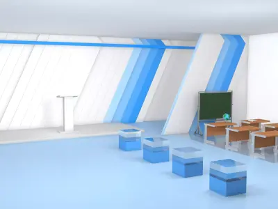 stage layout 3D model