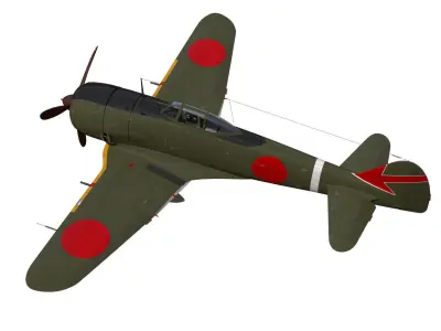 Nakajima Ki44 Tojo type II kou 3D model purchase