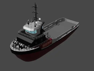 Rescue Zone  Ship 3d Model 3D model 3D model