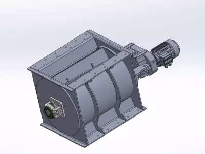 Diameter 630 mm airlock Rotary feeder 3D model