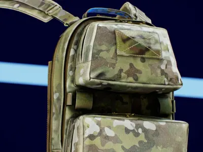 TYR Tactical Tuesday Huron Collapsible Direct Action V2 Low-poly 3D model