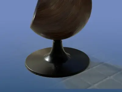 ORBIT SPITFIRE LEATHER CHAIR 3D model